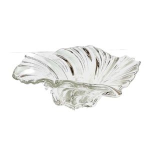 Mikasa 7” Belle Epoque Leaded Crystal Glass Swirl Wave Fruit Candy or Nut Bowl